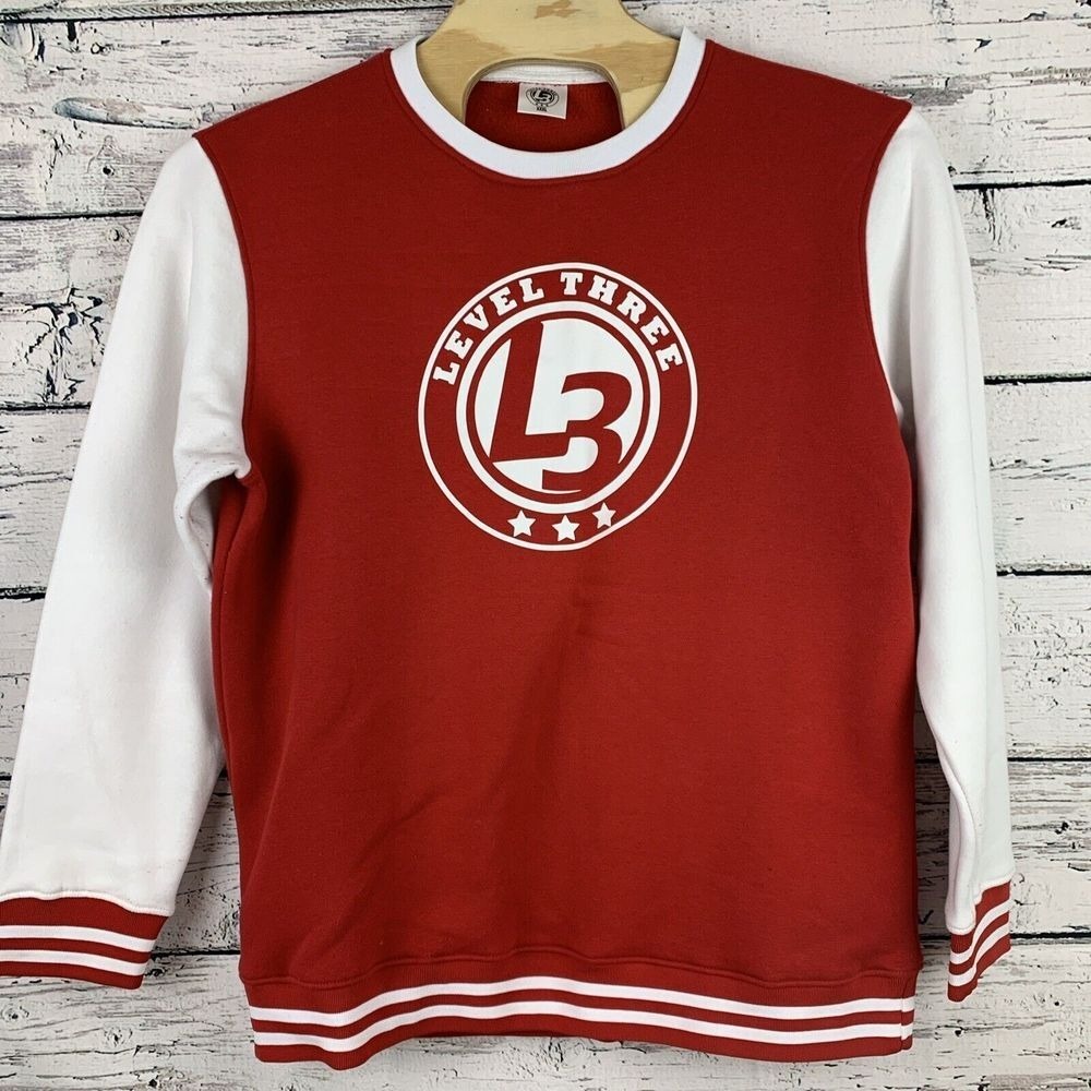 Level Three L3 Pullover Crewneck Sweatshirt Colorblock [Size XXXL 3XL]‎